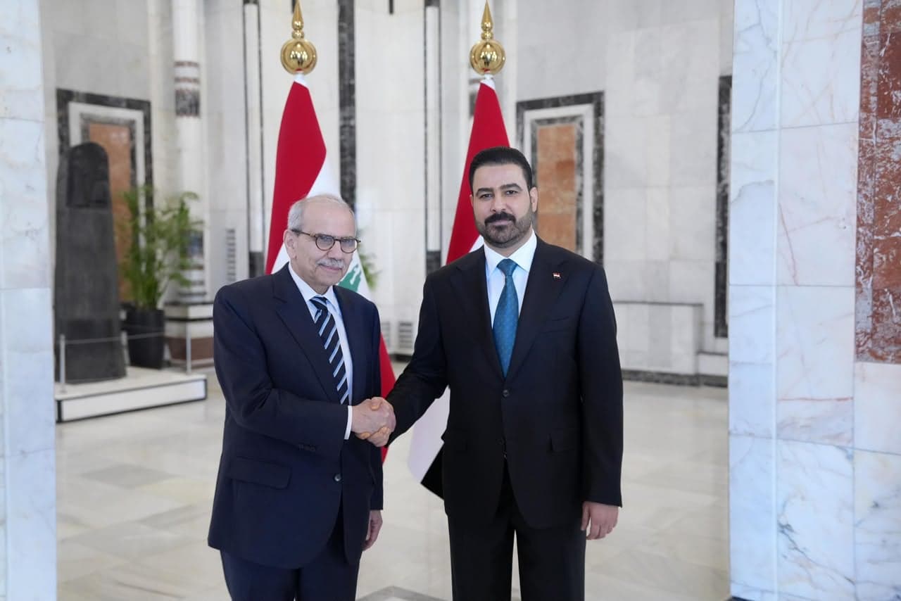 President Salam discusses cooperation with Iraqi leader