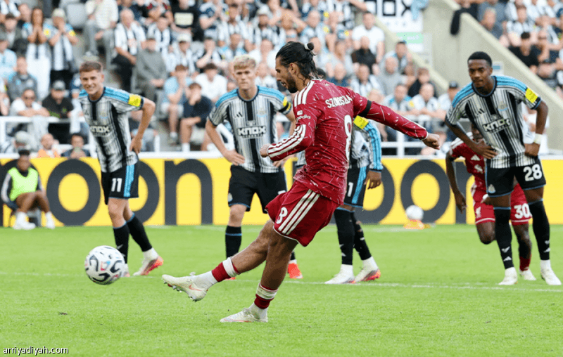 Newcastle and Liverpool tied by penalty
