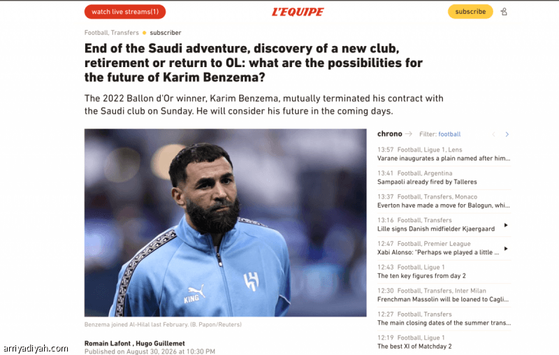 Le Quotidien: Benzema retire et reste ambassadeur