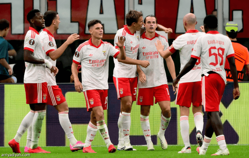 Benfica wins at Milan