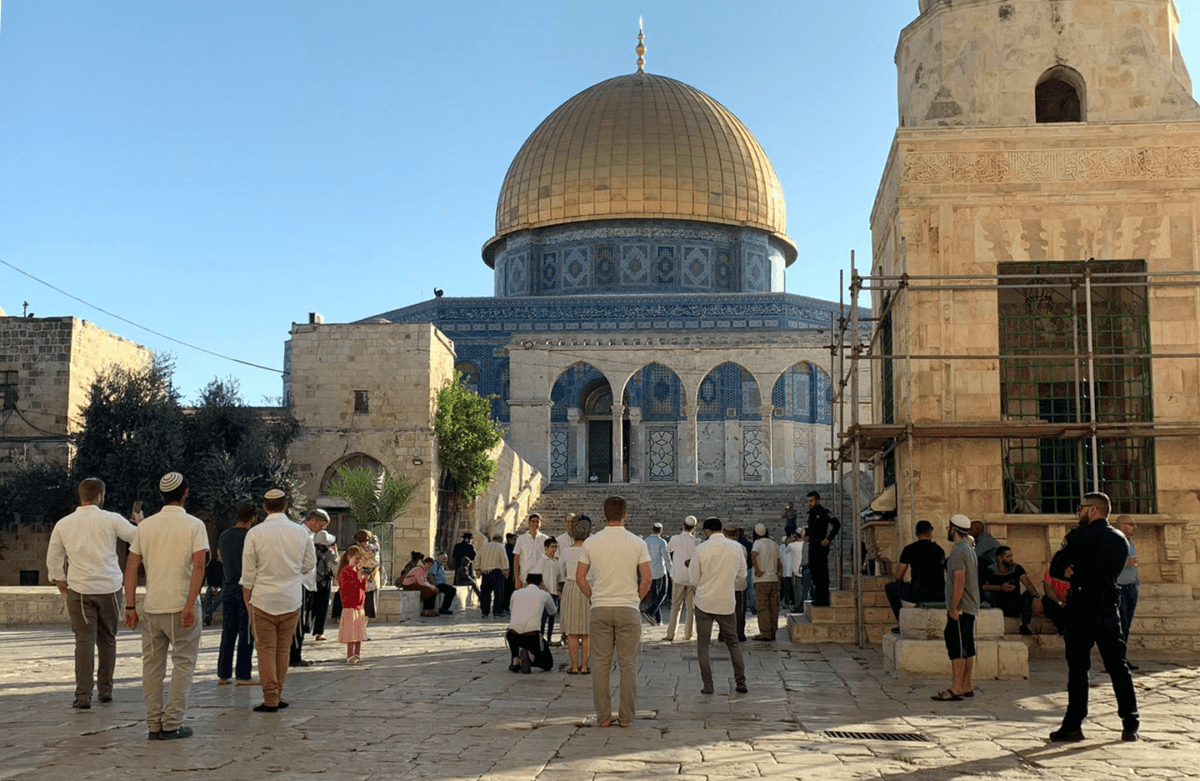 Settlers storm Al-Aqsa with rituals