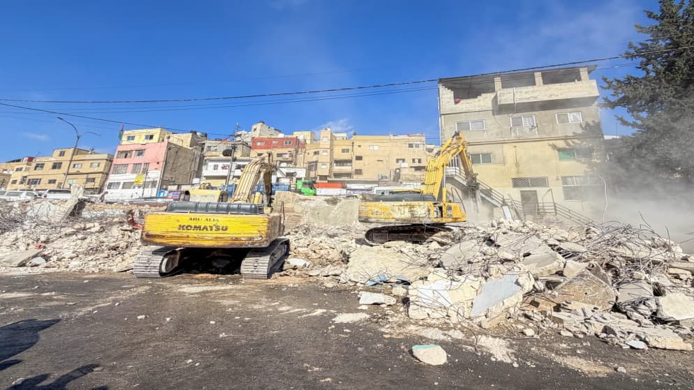Amman Municipality removes 17 buildings for Station Area Development