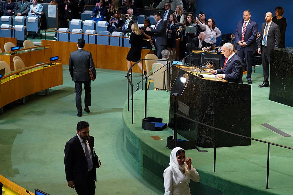 UN Exits as Netanyahu Speaks