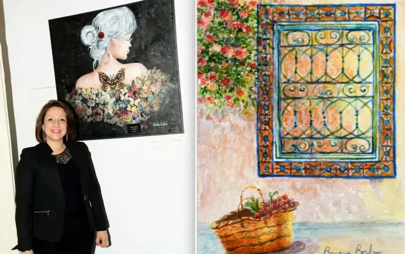 بسمة بسباس تعبر عن مشاعرها بالفن