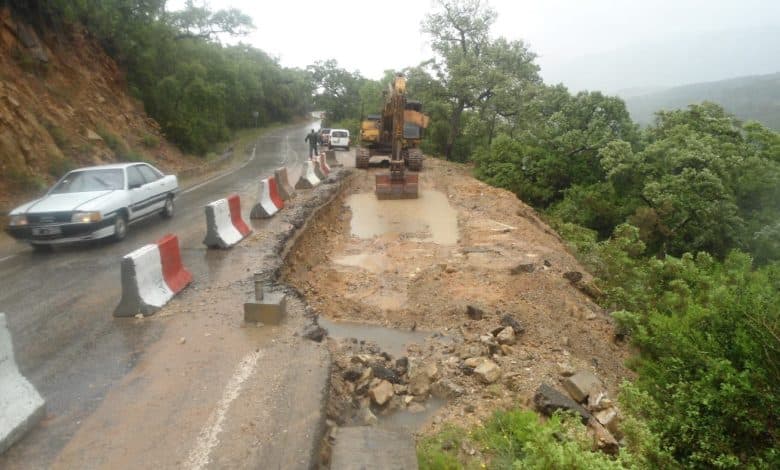 Jendouba landslides due to rain recovery efforts