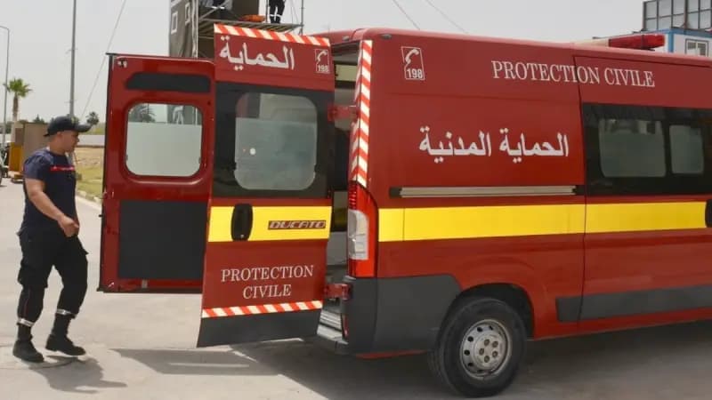 Gafsa Civil Protection rescues 3 trapped workers