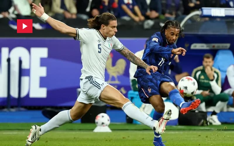 ايطاليا تتعادل مع فرنسا على أرضها