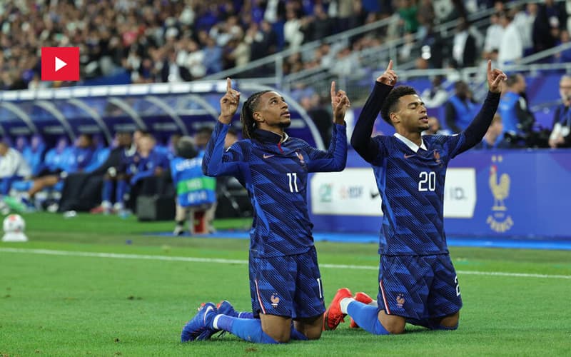 France scores four in 12 minutes after Zidane's tactics