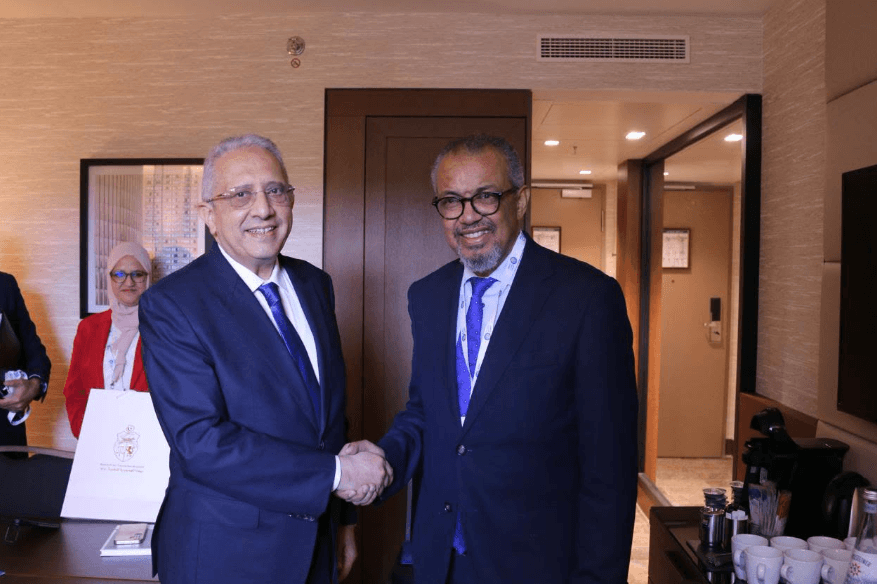 الفرجاني يناقش الصحة مع منظمة العالم في برلين