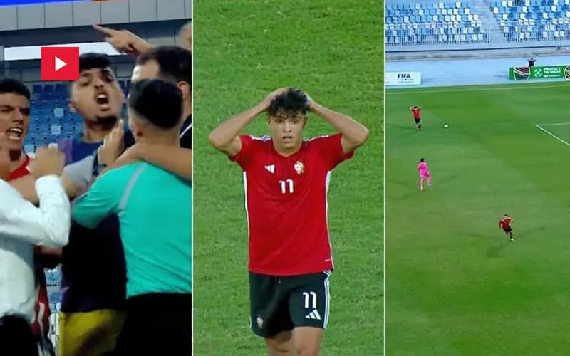 فوضى واعتداء في مرمى منتخب U20 ضد ليبيا