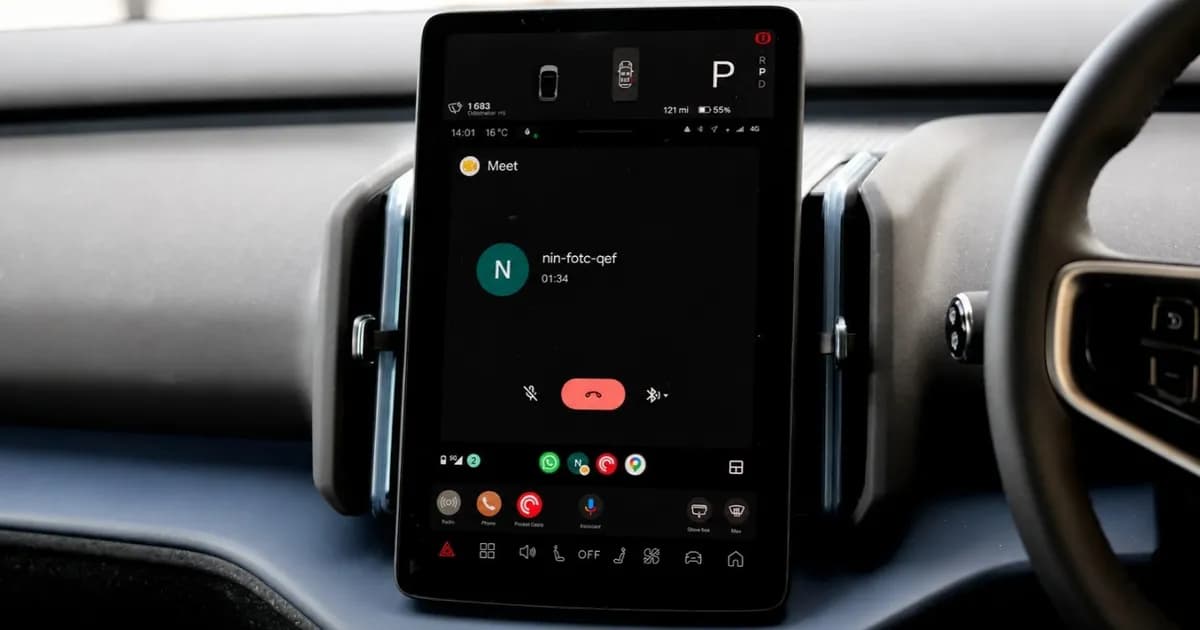 Google Meet يدعم الاجتماعات على Android Auto