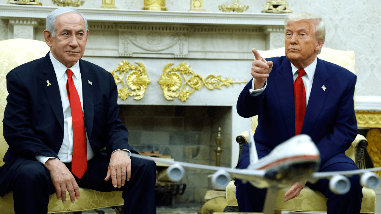 Trump and Netanyahu meet at White House amid falling oil prices
