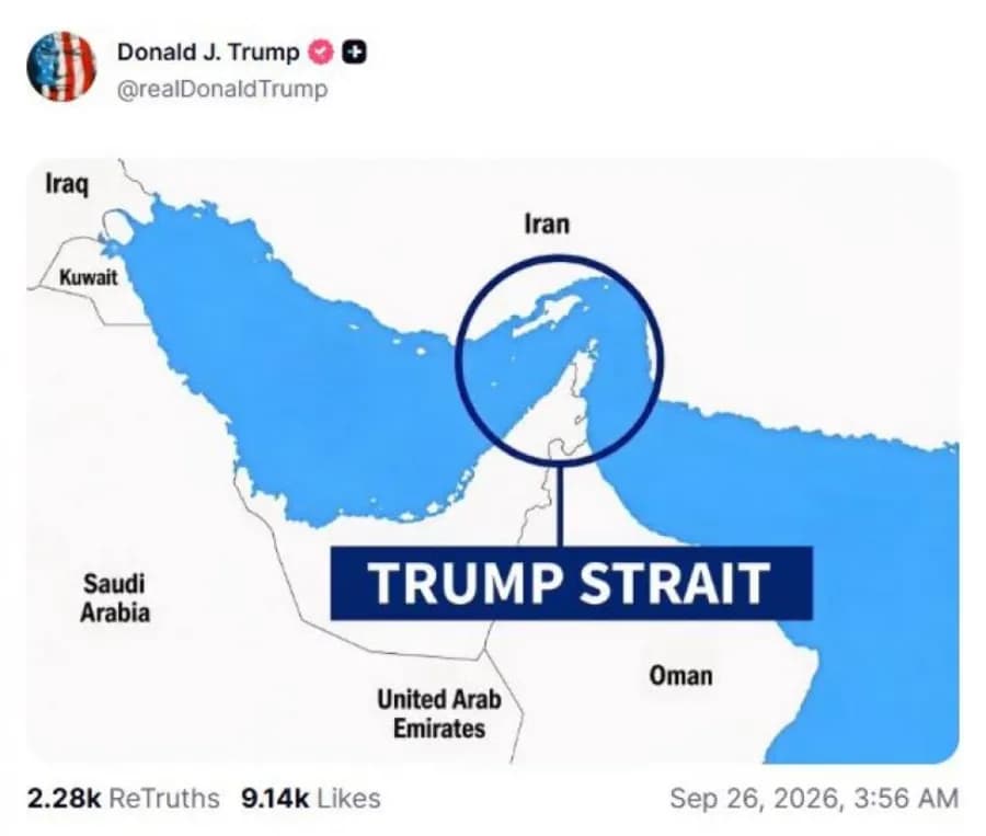 Trump's Strait hints at Iran rejection