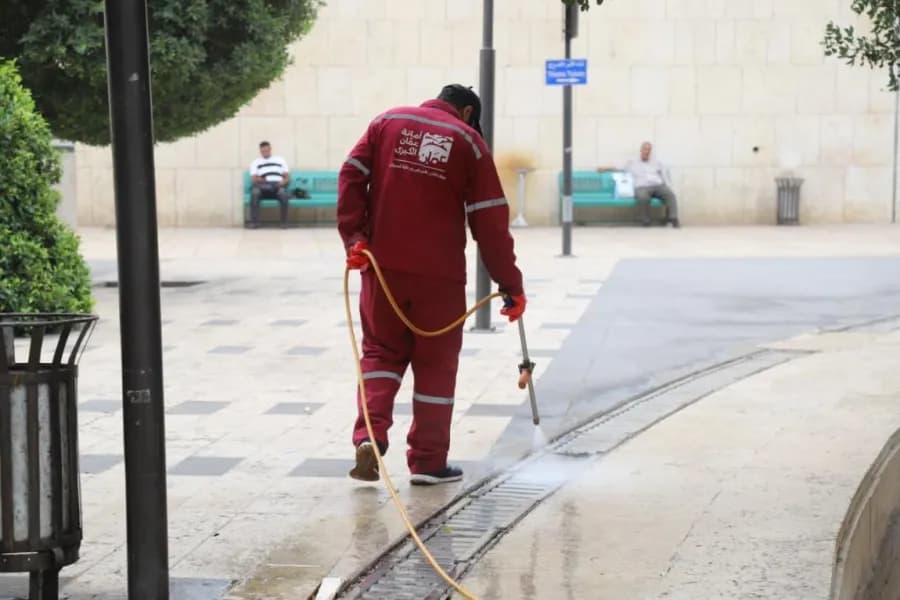 Municipality employs bacteria to cut downtown odors