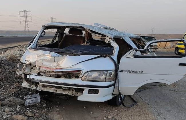 ارتفاع وفيات حادث ميكروباص إلى 4 وإصابة 14