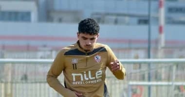 مران الزمالك يتدرب أحمد الجفالي استعدادا للسيويس