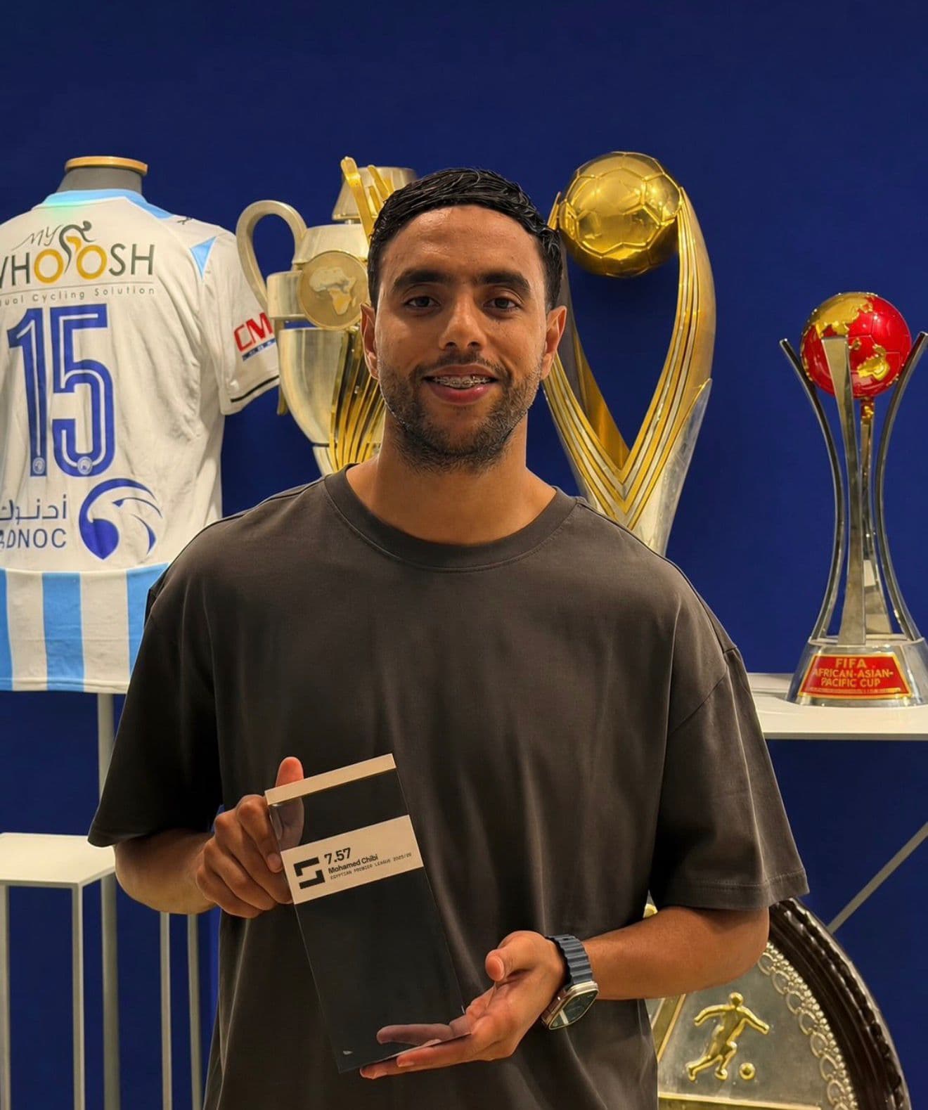 محمد الشيبي يفوز بأفضل لاعب في مصر من سوفا سكور