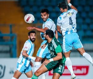 بيراميدز يتقدم على المصري بهدف في الشوط الأول