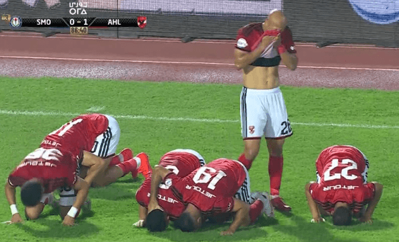 هدف ياسر إبراهيم يفوز للأهلي على سموحة