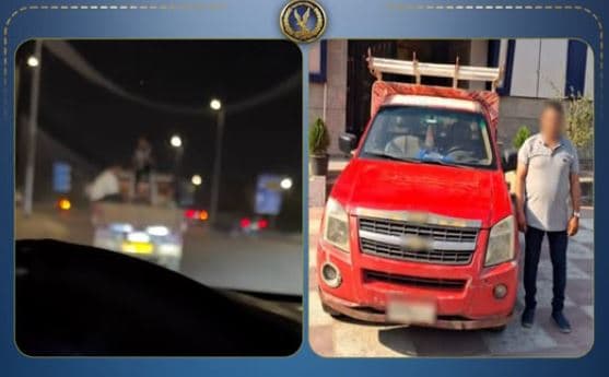 ضبط سائق ربع نقل يهدد العمال في الفيوم