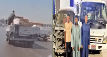 الأمن يوضح حقيقة فيديو تسلق شخصين سيارة في القليوبية