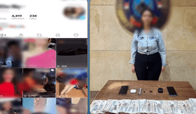 ضبط صانعة محتوى تتعاطى الحشيش