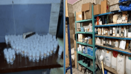 إغلاق مصنع غير مرخص للمستلزمات الطبية في 6 أكتوبر