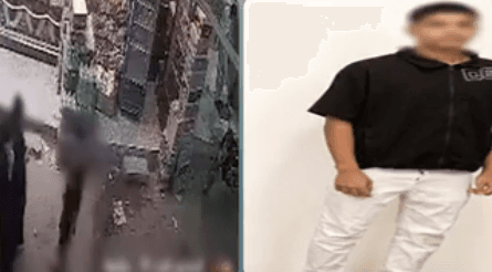 فيديو يكشف ضبط طالب متهم بالتعدي على فتاتين