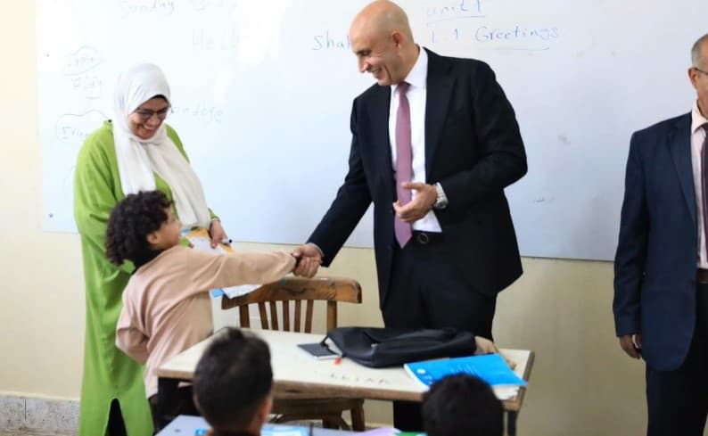 وزير التعليم يزور مدارس الغربية في بداية العام الدراسي