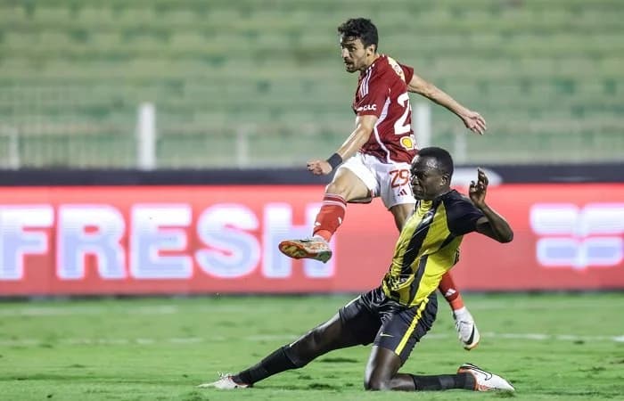 مباراة الأهلي والمقاولون في الدوري المصري