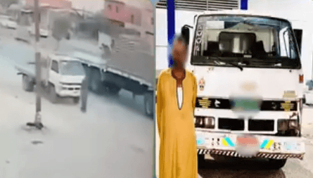 سائق نقل يصدم مواطنا في المنوفية