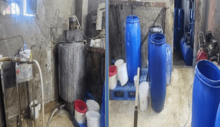 ضبط 3150 عبوة منظفات مغشوشة في شبرا