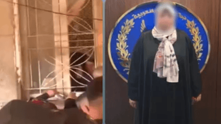 مشادة بسبب دخول مكتب التأمينات