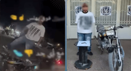 احتفال صاحبه على طريقته بمشهد عنف في بني سويف