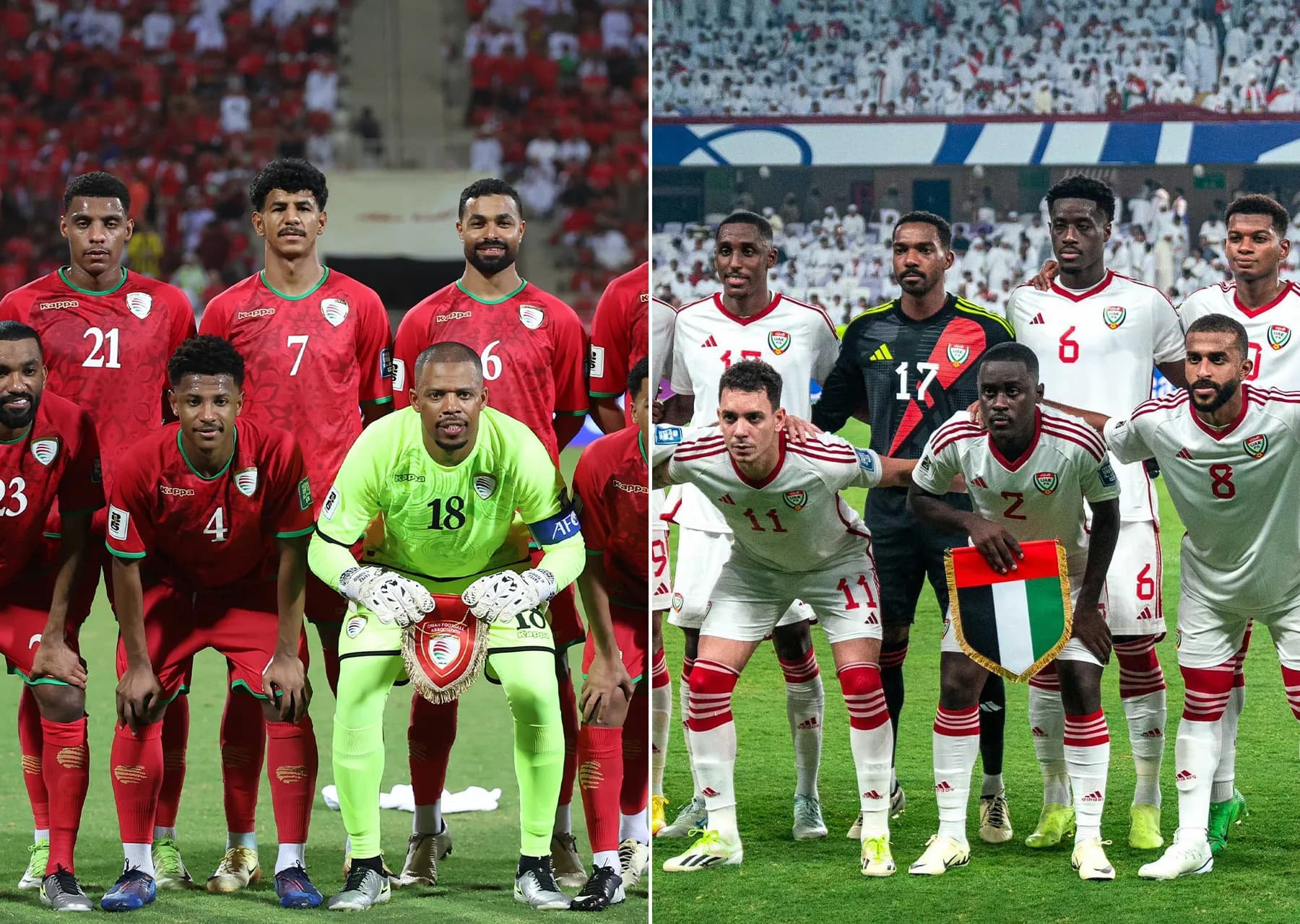 تشكيل الإمارات وعمان في نصف نهائي خليجي 27
