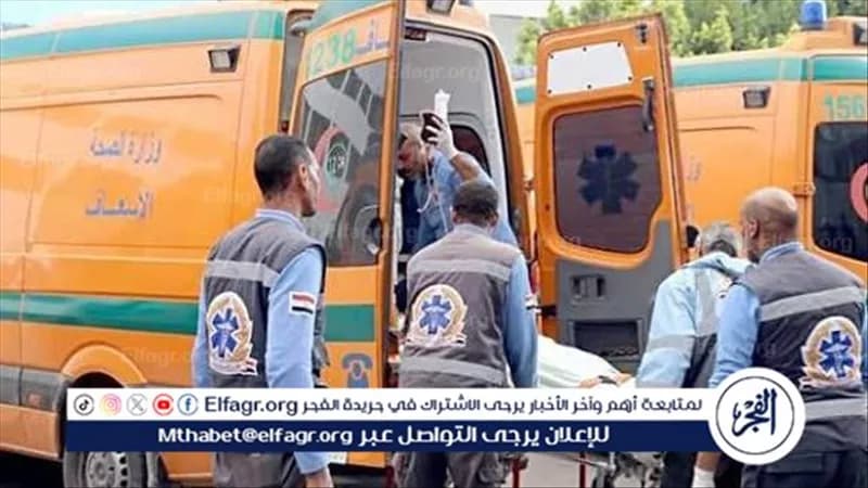 ثلاثة مصابين في حادث باشتعال سيارة على طريق شبرا بنها