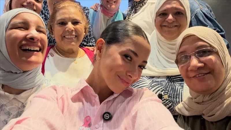 جيسيكا حسام تزور محاربات السرطان