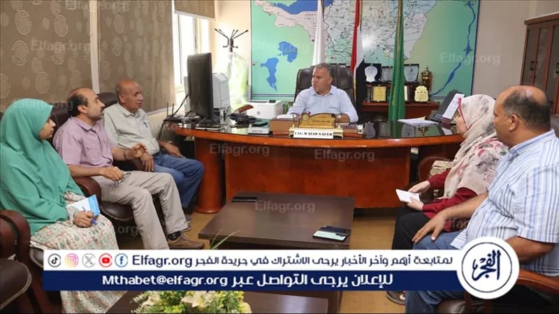 رئيس مياه الفيوم يناقش تطوير شبكات المياه