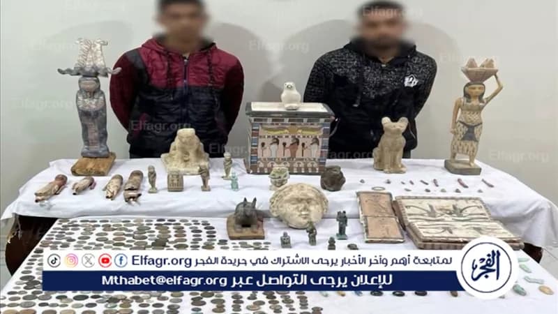 ضبط 521 قطعة أثرية في سمالوط