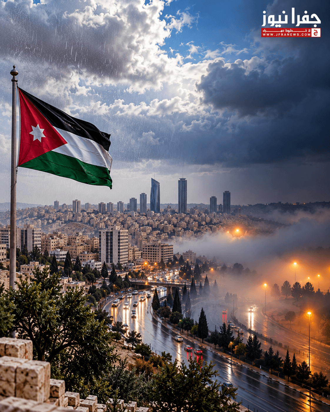 Jordan Experiences Cold, Rain, and Fog