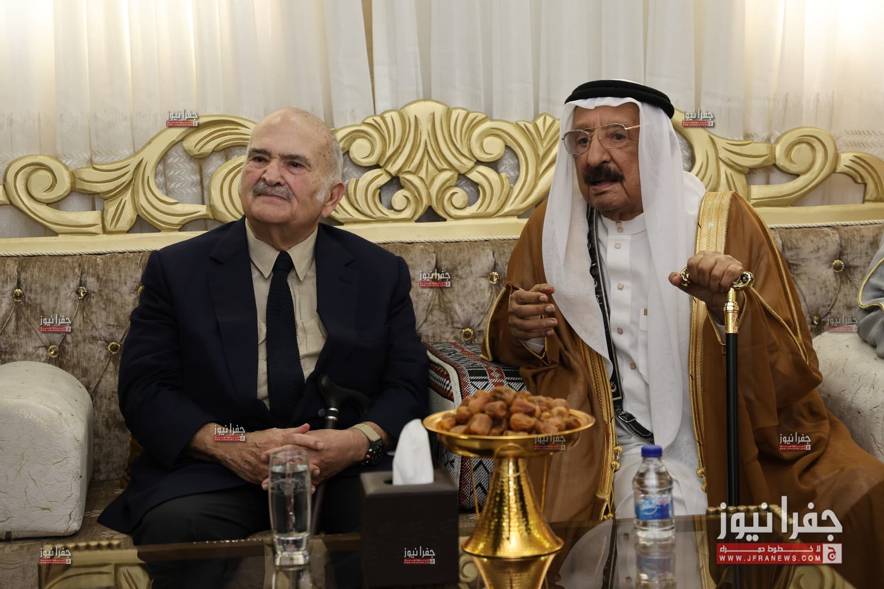 Prince Hassan bin Talal at Sheikh Marzrq Al-Abid Al-Daijja lunch