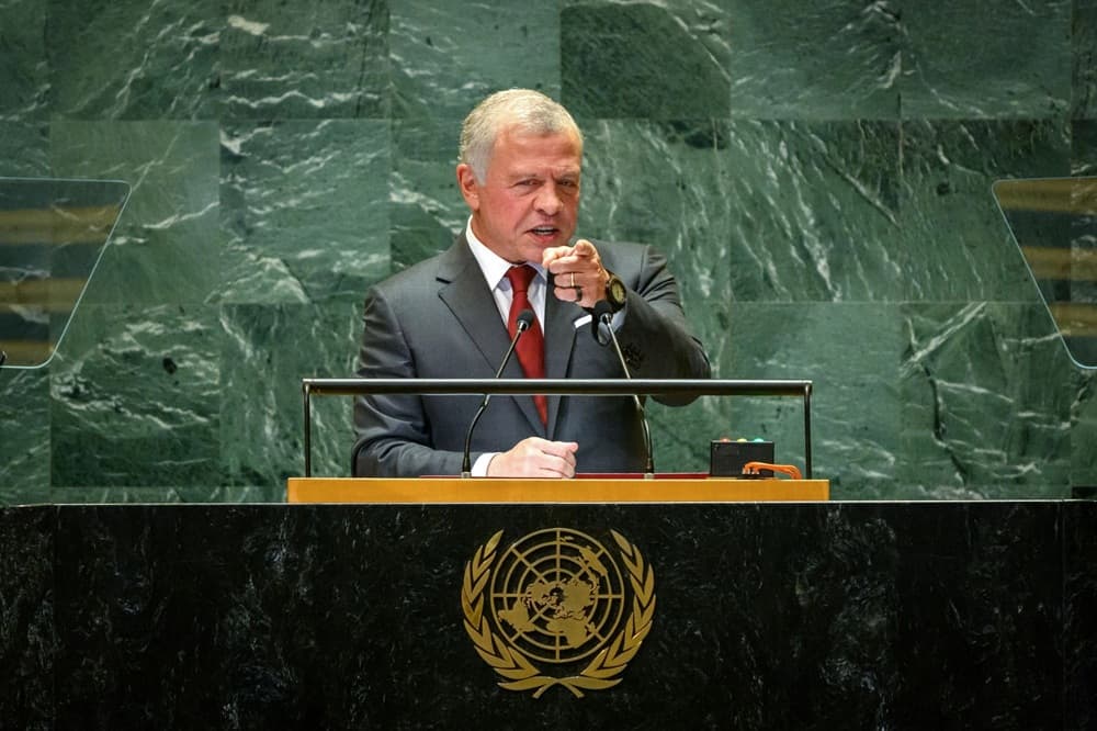 King at UN on West Bank Displacement