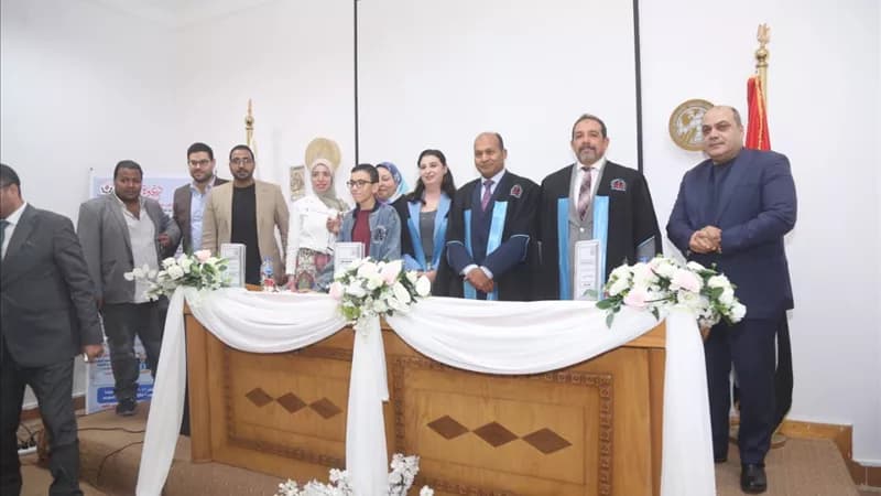 شيماء جلال تحصل على ماجستير العلوم السياسية
