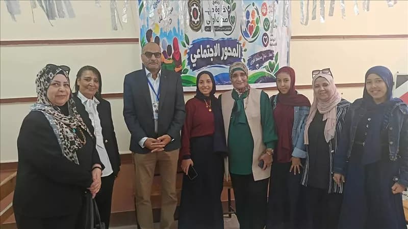 فعاليات خطوة صح في مدرسة الأمل الصناعية