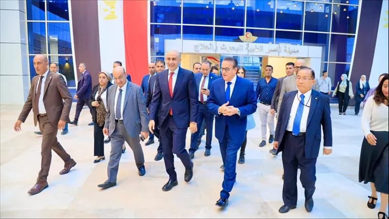 وزيرا الصحة والتعليم يزوران معهد ناصر لتعزيز التعاون المصري الياباني