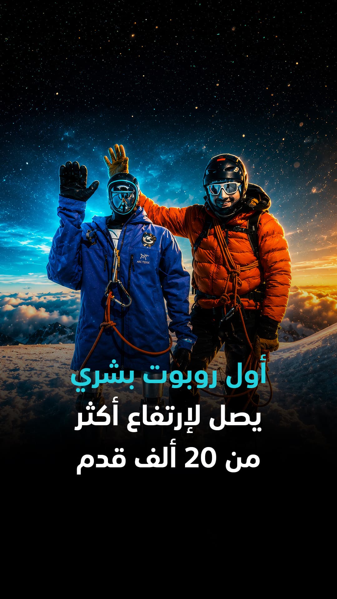 روبوت بشري يحقق إنجازا على ارتفاع 20 ألف قدم