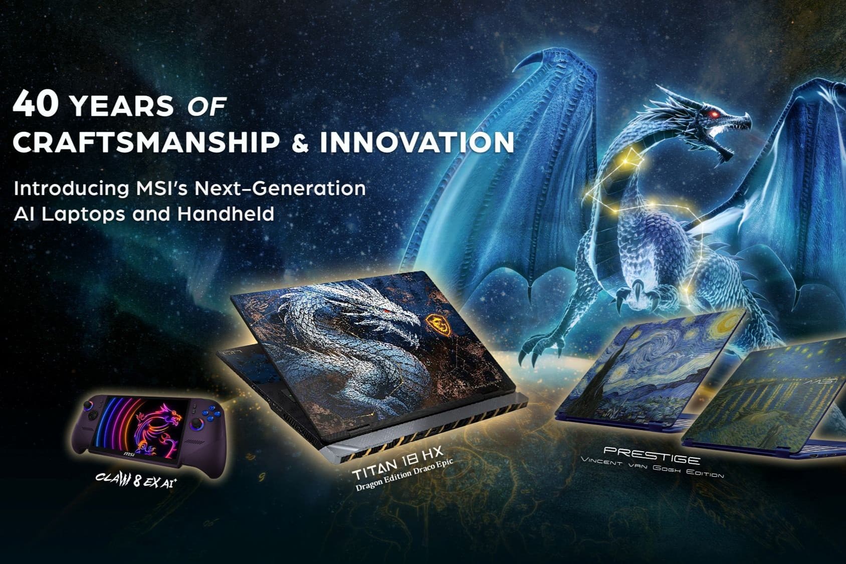 شركة MSI تصدر جهاز ألعاب محمول وسلسلة لابتوبات جديدة