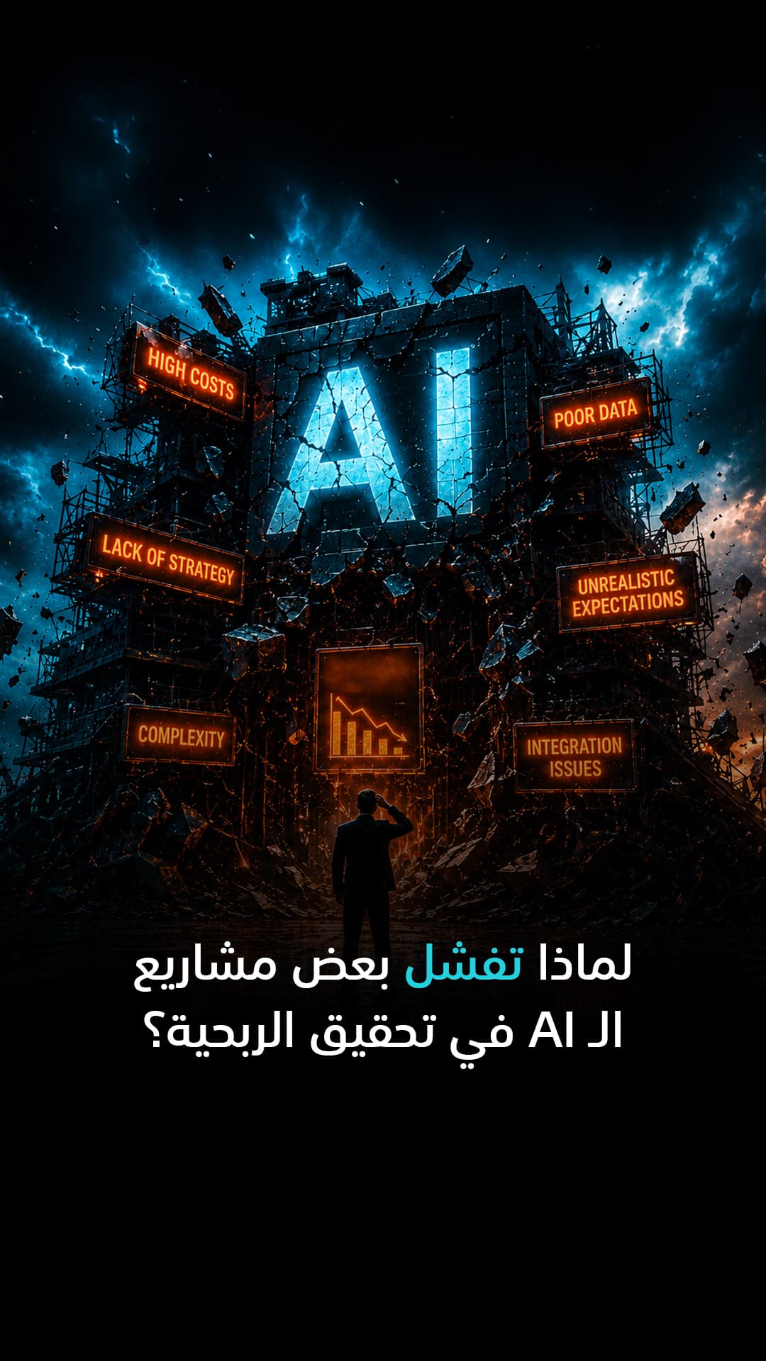 أسباب فشل بعض مشاريع الـ AI في الربحية