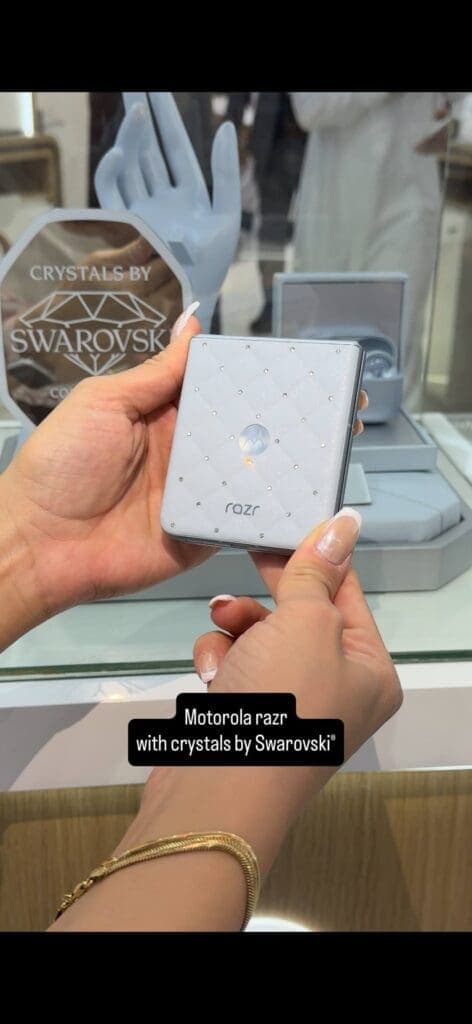 Motorola Razr with Swarovski Crystals