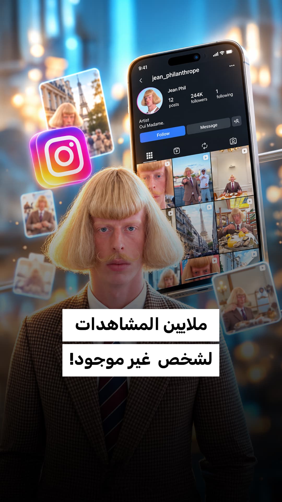 ملايين المشاهدات لشخص غير موجود